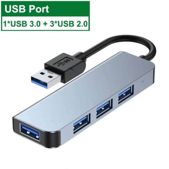 USB Hub 4 Ports USB 3.0/2.0 Support Micro Slot for MacBook PRO