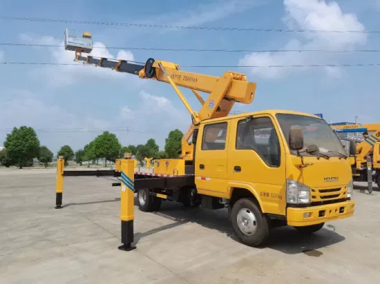 I Suzu Truck Mounted Aerial Work Vehicle Articulated + Telescopic Boom 18m