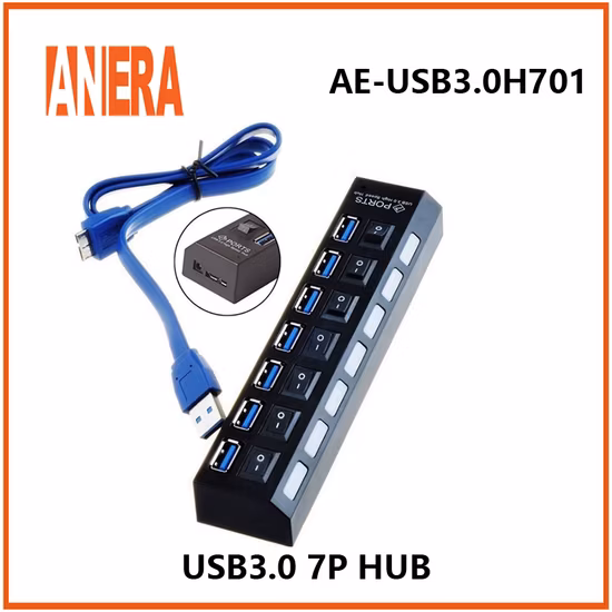 Special Design 3.0 USB Hub with Headphone Stand (XH